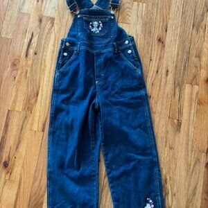 KIDS 102 DALMATIONS DENIM OVERALLS SIZE 7/8